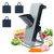 GHQYP Jullien Slicer, for Potatoes,Vegetable,Meat,Onions Mandoline Slicer, Kitchen Chopper Artifact with Container, Thickness Adjuster Multi Blades