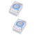 2pcs Water Outlet Timer Switch Heart Shaped Cake Pans Timing for Home Kitchen Timer for Kitchen Digital Timer Vintage Timer Cooking Time Control Switch Plug Portable 24 Hours White