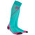 CEP Womens Running Compression Socks Long 2.0 (Lagoon/Pink) IV