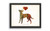 Mountain Feist Framed Dog Breed Watercolor Art Print by Dan Morris