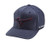 Mizuno Diamond Snapback Golf Hat, Navy-Red, One Size