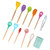 Silicone Spatula Set, Rubber Spatulas Silicone Heat Resistant for Baking Cooking Mixing, Spatulas for Nonstick Cookware, Wooden Handle Cooking Utensils Set