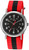 Timex Unisex TWC030800 Weekender 38mm Red/Black Stripe Nylon Slip-Thru Strap Watch