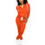 Nimsruc Two Piece Outfits For Women Jogging Suits Casual Tracksuit Long Sleeve Sweatsuit Pants Sets Orange XL