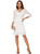 Riatobe Womens Lace Floral Overlay Sexy V Neck Evening Cocktail Party Mermaid Bodycon Dresses White