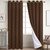 Diraysid 100% Blackout Curtains Chocolate Brown Linen Curtains for Bedroom Grommet Thermal Insulated Room Darkening Drapes (2 Panels, W52 x L84 Inch) Diraysid 100% Blackout Curtains Chocolate Brown Linen Curtains for Bedroom Grommet Thermal Insulated Room Darkening Drapes (2 Panels, W52 x L84 Inch)