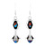 Turquoise Earrings 925 Sterling Silver & Genuine Gemstone (Rainbow Spiny)
