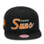 Mitchell & Ness Phoenix Suns Snapback Hat Adjustable Cap - Black/Burnt Orange/Script