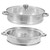 SHOWERORO 1 Set Amphora Food Steamer Stainless Steel Steaming Pot Food Steaming Tool Cooking Steaming Pot Steam Pot for Cooking Multifunction Cooking Pot 304 Stainless Steel 28c