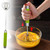 Stainless Steel Egg Whisk Semi-Automatic Whisks, Hand Push Rotary Whisk Blender, Versatile Milk Frother, Hand Push Mixer Stirrer for Home Kitchen Blending, Whisking, Beating & Stirring (Green)