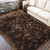 LOCHAS Soft Fluffy Brown Faux Fur Rugs for Bedroom Bedside Rug 3x5 Feet, Washable, Furry Sheepskin Area Rug for Living Room Girls Room, Luxury Shag Carpet Home Decor