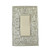 Meriville French Scroll 1 Rocker Wallplate, Single Switch Electrical Cover Plate, Pewter