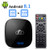 Android tv Box, TUREWELL F1 Android 8.1 tv Box Amlogic S905W Quad Core 2GB RAM 16GB ROM Media Player with Digital Display Ethernet Support 2.4Ghz WiFi 4K HDMI DLNA 3D Smart TV Box