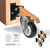 Removable Workbench Casters Kit, Heavy Duty Retractable Casters 3 Inch Step Down Bench Elevated Wheels with Locks, 900lb Side Mounted Casters for Machine Work Bench or Portable Furniture (Orange)