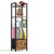 5-Tier-Bookshelf-With-Storage, Tall Small Bookcase Shelf With Drawer For Small Space, Narrow Standing Book Shelf Organizer For Bedroom Living Room Bathroom Office Kitchen, Display Shelving Rack Unit