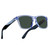 BNUS Glass Lens Polarized Sunglasses (Glass Lens, Crystal Blue Frame/G-15 Non-Polarized)