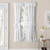 Ellis Curtain Classic Wide Ruffled Prisilla Pair with Ties, 80 in x 63 in, White