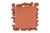 Creative Co-Op Square Cotton Woven Tassels, Russet Pillow
