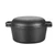 Cast Iron Double Dutch Oven 4.5L Cast Iron Serving Pot Dutch Oven Pot with Frying Pan Pre Seasoned Cast Iron Dutch Oven with Handles