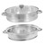 TIDTALEO 1 Set Amphora Food Steaming Tool Rich Steamer Steaming Cookware Steamer for Food Momo Maker Cooking Steaming Pot Rice Steamer Stainless Steel Soup Pot Thick Section