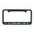 C7 Z06 Corvette Metal License Plate Frame - Black w/ Engraved Dual Logo