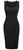 IHOT Women Dress for Wedding Guest V Neck Sleeveless Ruched Sheath Wrap Midi 1950s Funeral Work Cocktail Party Dress for Special Occasions Black Large
