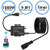 Adust Outdoor Plug-in Dimmer Switch for String Lights, AC 110V Max 1000W Bulbs Dimmer Switch with 9.8 Ft Extension Cord, 65 Ft Wireless Remote Control, 3 Prong Outlet, Timer Function
