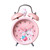 FURLOU Alarm Clock Bedroom Rabbit Alarm Clock for Kids, Cute Alarm Clock for Heavy Sleepers with Backlight, Loud Twin Bell Alarm Clock for Bedroom Decoration Table Clock Bedside Clock Clock (Color :