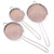 RoMuka Mesh Strainer, 3pcs/Set Stainless Steel Wire Fine Mesh Oil Strainer Flour Colander Sieve Sifter Pastry Baking Tools Kitchen Accessories Sifter