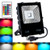 RGB LED Flood Lights,50W Outdoor Color Changing Spotlight with Remote Control,IP66 Waterproof Wall Washer Light,16 Colors 4 Modes Dimmable Landscape Floodlight with US 3-Plug