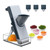 Veggie Cutter, for Potatoes,Vegetable,Meat,Onions Chopper, Upright Mandoline with Container, Thickness Adjuster Multi Blades