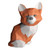 WLL-DP Aggrieved Fox Look DIY Paper Trophy Handmade Game Origami Puzzle Papercraft Paper Sculpture Paper Model 3D Geometric Home Decoration
