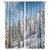 Winter Forest Window Curtain Winter Forest Sky Natural Landscape White Snow Covered Trees Decor Window Drapes for Living Room Bedroom Kitchen 2 Panels 42x54in