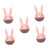 DECHOUS 5pcs Kitchen Timer Kitchen Alarm Timer Cartoon Mechanical Timer Cartoon Kitchen Chef Timer Mechanical Timer for Kids Egg Timer Rabbit Countdown Timer Manual Abs Child Portable