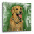 3dRose Golden Retriever Wall Clock, 10 by 10-Inch