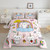 Feelyou Unicorn Cat Bedding Set Cartoon Unicorn Comforter Set for Kids Girls Toddler Cute Kitten Pattern Comforter Rainbow Unicorn Quilted Duvet Set with 1 Pillowcase 2Pcs Bedding Twin Pink