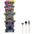 Vertical Planter 7 Tier Stackable Planters Garden Planters Strawberry Herb Flower and Vegetable Planter Indoor Outdoor Gardening Pots with Removable Wheels and Tools