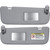 Driver Left & Passenger Right Side Sun Visor Replacement Compatible with 2011 2012 2013 2014 2015 Hyundai Elantra Replace 852103X000TX (Grey)