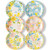 Metahom Easter Dinner Plates, 10 Inch Ceramic Serving Plate Set for Pasta, Steak, Salads, Dishwasher and Microwave Safe, Watercolor Style, Set of 6
