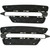Roucarmantic 2pcs Bumper Grille Lh Side Textured Grill Plastic 13458567