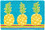 Pineapple Fiesta 20 x 30 Jellybean Accent Rug