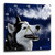 3dRose DPP_13656_1 Blue Eyed Alaskan Husky Wall Clock, 10 by 10-Inch