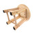 ETHZZLE 1pc Bathroom Stool Toddler Stool Wooden Stool Stepping Stool for Kids Wood Footstool Round Step Stool for Toddlers Bedside Bathroom Chair Solid Wood Round Stool Non-Slip