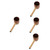 STOBAZA Water Spoon 4pcs Watering Can Indoor Japanese Spoon Ladle Spoon Water Ladle Dipper Water Bath Ladle Wood Kitchen Scoop Ladle Bamboo Bailer Laundry Ladle for Restaurant Long Handle