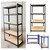 AUTOFU Garage Shelving Heavy Duty Storage Shelves Standing Shelf Units Adjustable 5-Tier Metal Shelving Unit Organization Shelf Black 30" W x 12" D x 66" H AUTOFU Garage Shelving Heavy Duty Storage Shelves Standing Shelf Units Adjustable 5-Tier Metal Shelving Unit Organization Shelf Black 30" W x 12" D x 66" H