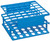 Nalgene 5972-0313 Acetal Plastic Unwire Test Tube Half Rack for 13mm Test Tubes, Blue