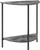 Homode Small Entryway Table Half Round Table, Half Moon Entry Table, Half Circle Console Table for Small Spaces, Narrow Hallway Table, Farmhouse Front Door Table, Rustic Grey