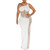 Women's Sexy One Shoulder Dress Long Bodycon Split Slit Party Cocktail Dress?9066 White-L Women's Sexy One Shoulder Dress Long Bodycon Split Slit Party Cocktail Dress?9066 White-L