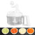 VECES Full Function Vegetable Chopper Onion Chopper Food Chopper White Full Function Vegetable Cutter Hand Cranked Vegetable Cutter