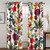 YELDAN Flower Curtains, Colorful Blackout Curtains for Living Room Bedroom, Thermal Insulated Grommet Drapes, Decorative Patterned Window Treatments, 63 Inch Length 2 Panels